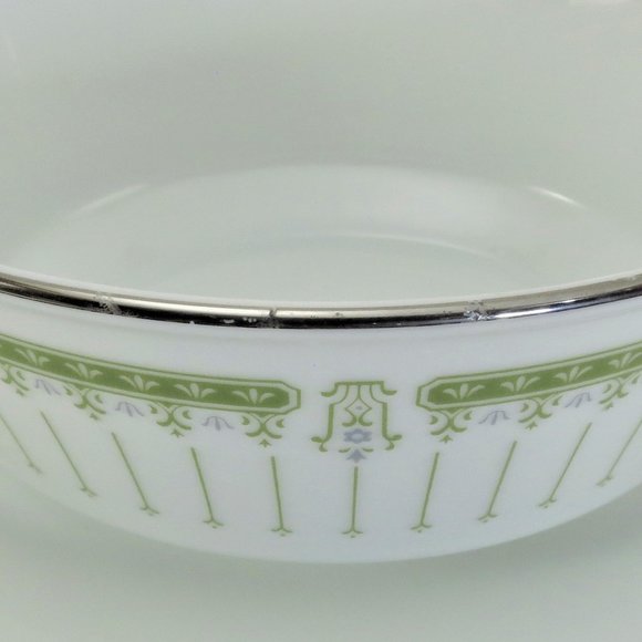 Vintage Noritake RC Porcelain Gravy Sauce Boat GREEN POINT Attached Base Plate - Picture 2 of 8